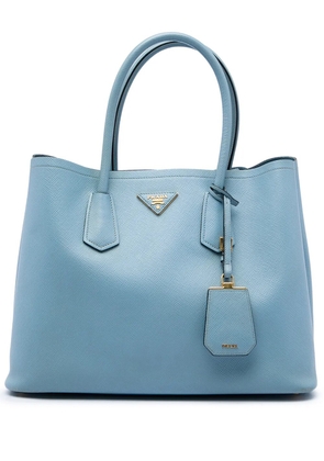 Prada Pre-Owned 2010-2026 Large Saffiano Cuir Double satchel - Blue
