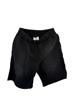 NORMFORM distressed cut-out shorts - Black