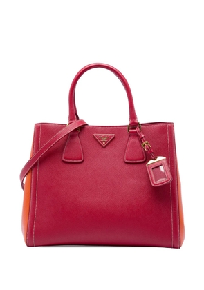 Prada Pre-Owned 2013-2026 Bicolor Saffiano Lux satchel - Orange