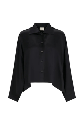 KHAITE Bodine epaulette shirt - Black