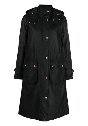 Barbour mid-length polished raincoat - Black