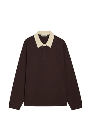 FRAME Rugby long-sleeve polo shirt - Brown
