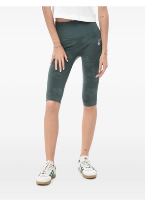 Off-White Meteor floral-print leggings - Green