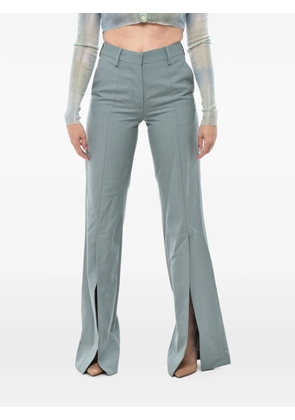 Off-White ankle-split wide-leg trousers - Blue