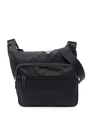 Prada Pre-Owned 2000s triangle-logo cross body bag - Black