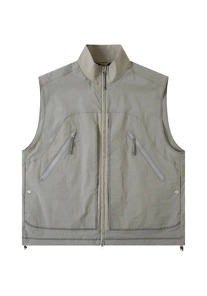 Spoonyard zip-up funnel-neck vest - Grey