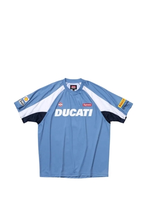 Supreme x Ducati logo-print T-shirt - Blue