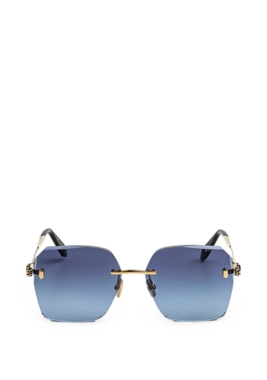Bvlgari Serpenti geometric-frame sunglasses - Gold