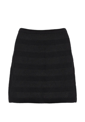 ERES mini Intervalle pointelle-knit skirt - Black