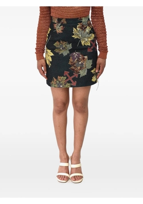 Off-White Arrow Crossjacquard mini skirt - Black