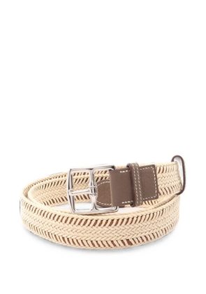 Hermès Pre-Owned 2011 Etrivière woven belt - Neutrals