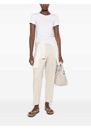 Marina Rinaldi button-fastening straight-leg trousers - Neutrals