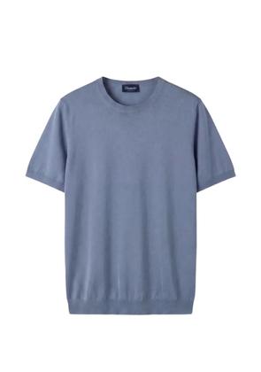 Drumohr fine-knit short-sleeve T-shirt - Blue