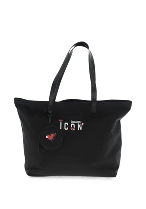 DSQUARED2 Icon Mini Hearts shopping bag - Black