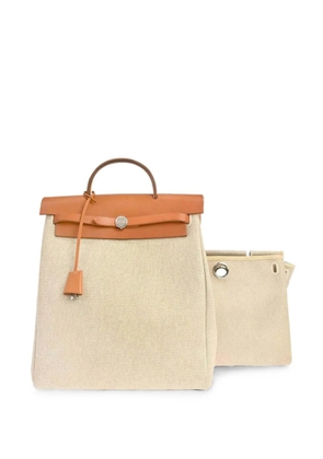 Hermès Pre-Owned 1999 Toile H Herbag a Dos 2 in 1 backpack - Neutrals