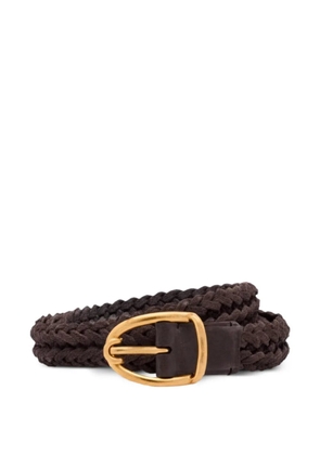 TOM FORD woven suede belt - Brown