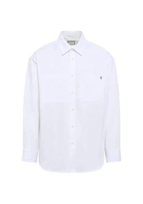 Wooyoungmi patch-pocket long-sleeve shirt - White