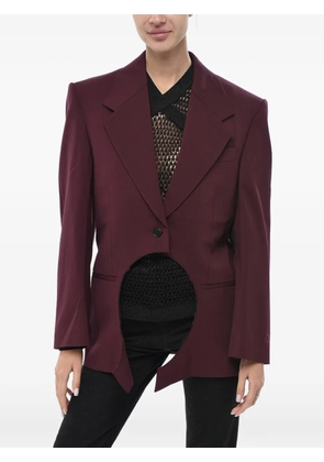 Off-White Meteor cut-out blazer - Red