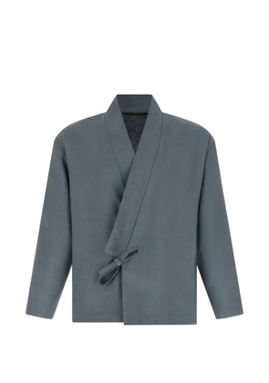 Kenzo wrap-closure jacket - Grey