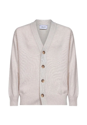 D4.0 button-up V-neck cardigan - Neutrals