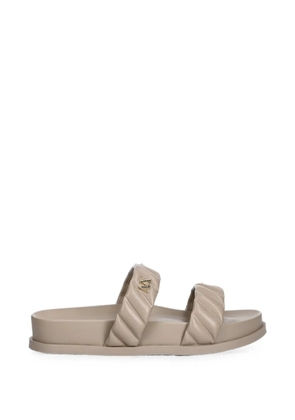 Armani Exchange logo-detail sandals - Brown
