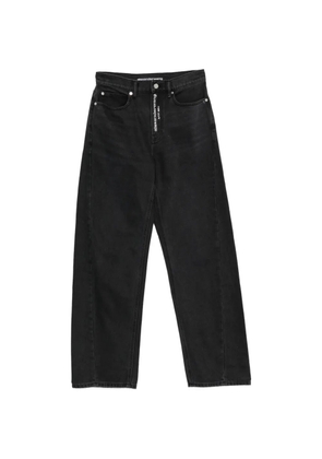 Alexander Wang logo-embellishment buttoned jeans - Black