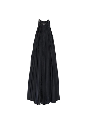 Max Mara pleated crystal-embellished maxi dress - Black