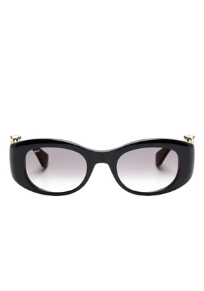 Cartier Eyewear Panthère C rectangle-frame sunglasses - Black