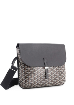 Goyard Pre-Owned Coursier Messenger Bag Coated Canvas and Leather crossbody bag - Black