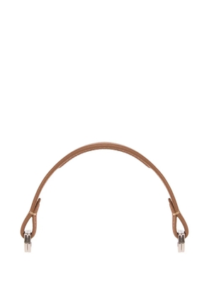 12 STOREEZ grained-leather scarf handle - Brown