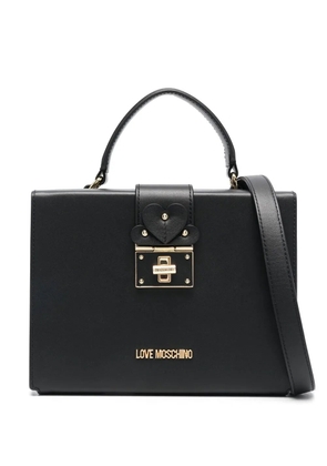 Love Moschino heart-motif tote bag - Black