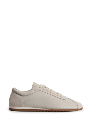 12 STOREEZ suede-panelled sneakers - Neutrals