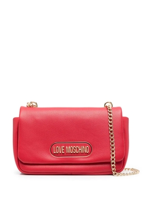 Love Moschino logo-embellished shoulder bag - Red