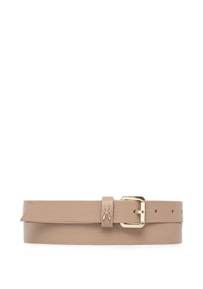 Patrizia Pepe grained leather belt - Neutrals