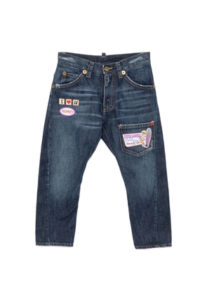DSQUARED2 2000s patch-detail jeans - Blue