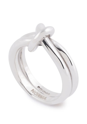 NORMA JEWELLERY knot-detail ring - Silver