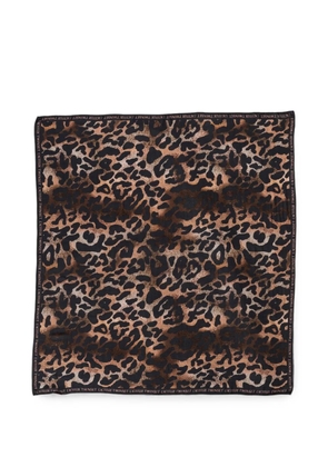 TWINSET animal-print kefiah - Black
