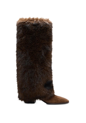 Casadei Beat Sub Zero faux-fur boots - Brown