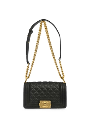 CHANEL Pre-Owned 2019 small Boy Chanel quilted shoulder bag - Black