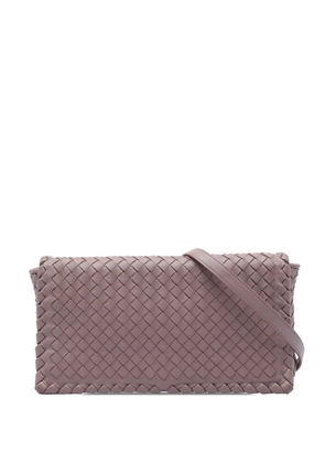 Bottega Veneta Pre-Owned 2012-2026 Nappa Intrecciato Flap crossbody bag - Pink