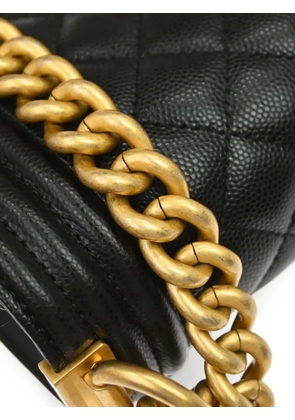 CHANEL Pre-Owned 2019 small Boy Chanel quilted shoulder bag - Black