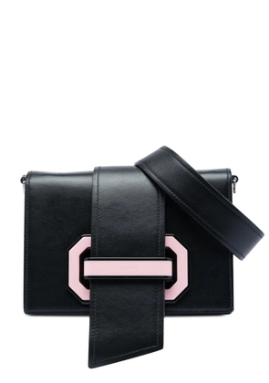 Prada Pre-Owned 2010-2026 City Calf Plex Ribbon crossbody bag - Black