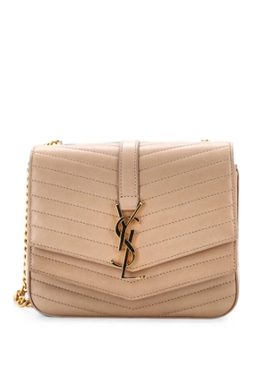 Saint Laurent Pre-Owned Sulpice Flap Bag Matelasse Chevron Leather Small shoulder bag - Neutrals