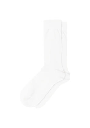 Pantherella ribbed Egyptian cotton socks - White