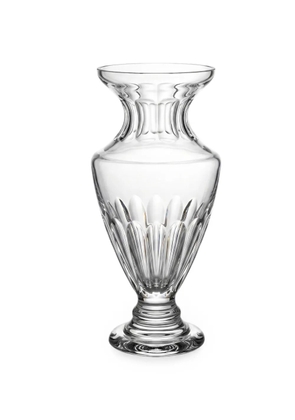 COLLEVILCA Tulipano fluted crystal vase - White