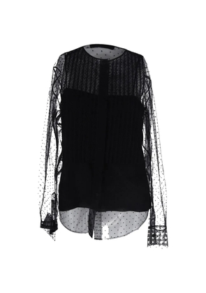 Christian Dior Pre-Owned mesh silk blouse - Black
