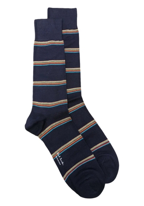 Paul Smith striped cotton-blend socks - Blue