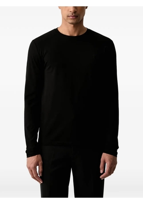 Trussardi long-sleeve crew-neck T-shirt - Black