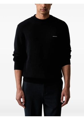 Trussardi logo-embroidered sweater - Black