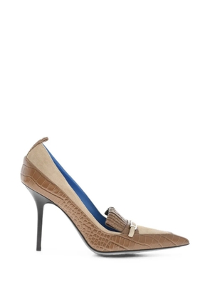 DSQUARED2 croc-effect pumps - Brown